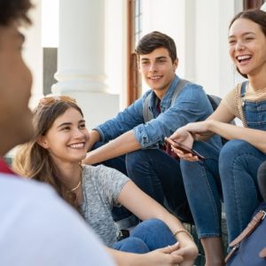 group of teen at a treatment center